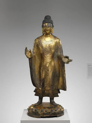 北魏太和十年 鎏金青銅彌勒佛像|Buddha Maitreya (Mile)