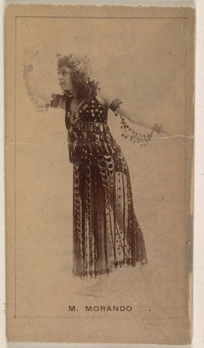 M. Morando, from the Actresses series (N245) issued by Kinney Brothers to promote Sweet Caporal Cigarettes — Kinney Brothers Tobacco Company