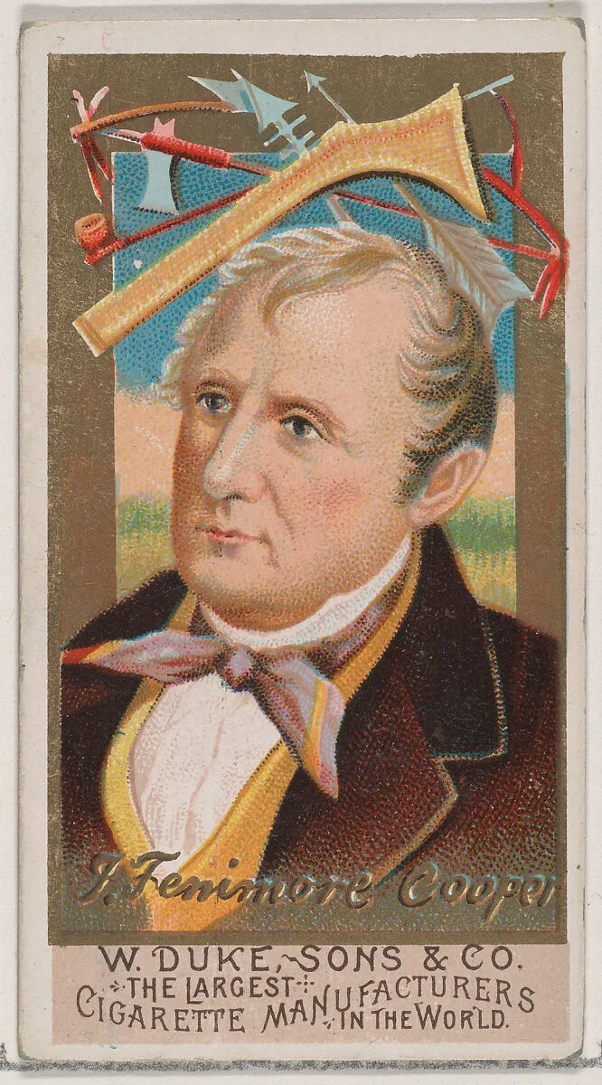 James Fenimore Cooper, from the series Great Americans (N76) for Duke brand cigarettes — W. Duke, Sons & Co.