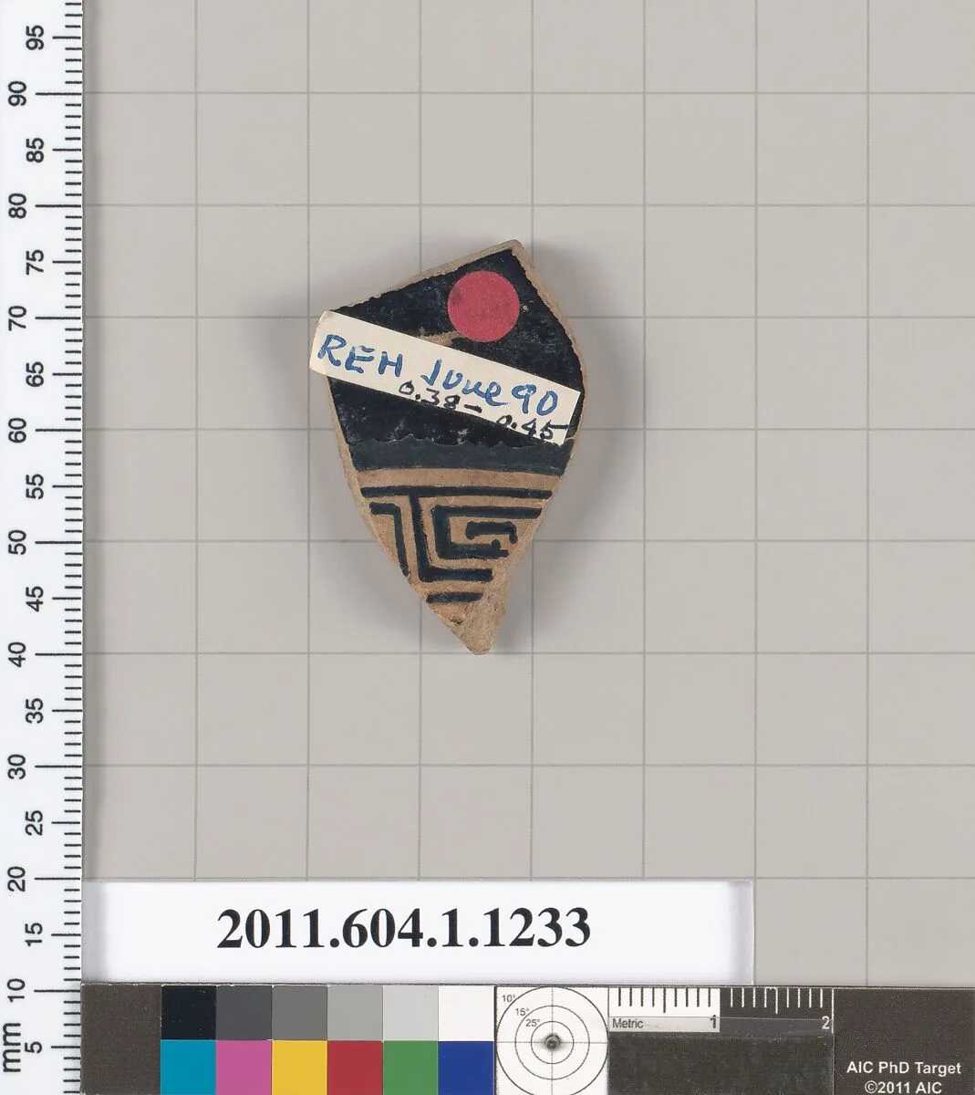Terracotta fragment of a kylix (drinking cup) — Unknown