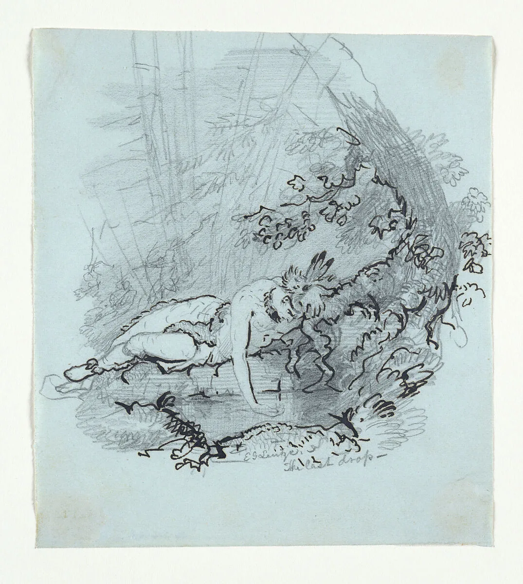 The Last Drop (from McGuire Scrapbook) — Emanuel Leutze