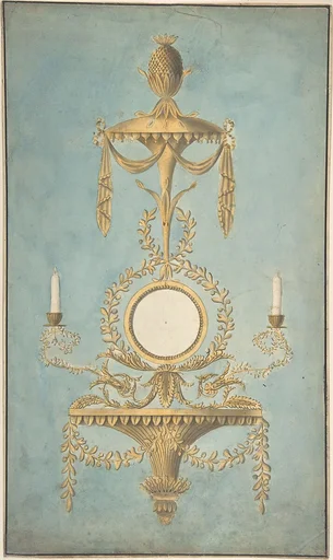 Design for a Sconce with a Mirror