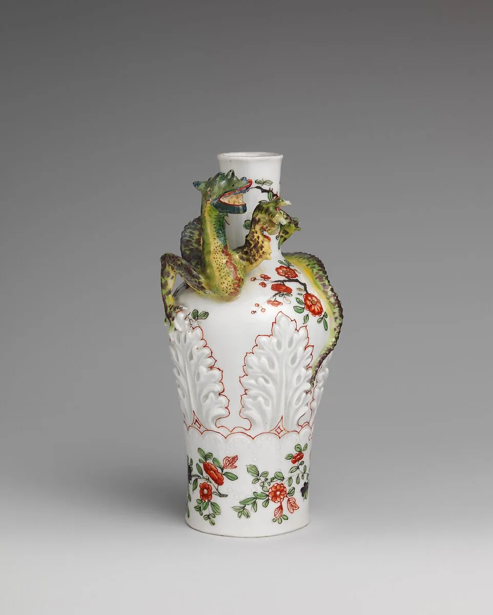 Vase with coiling dragon — Vienna|Claudius Innocentius Du Paquier period