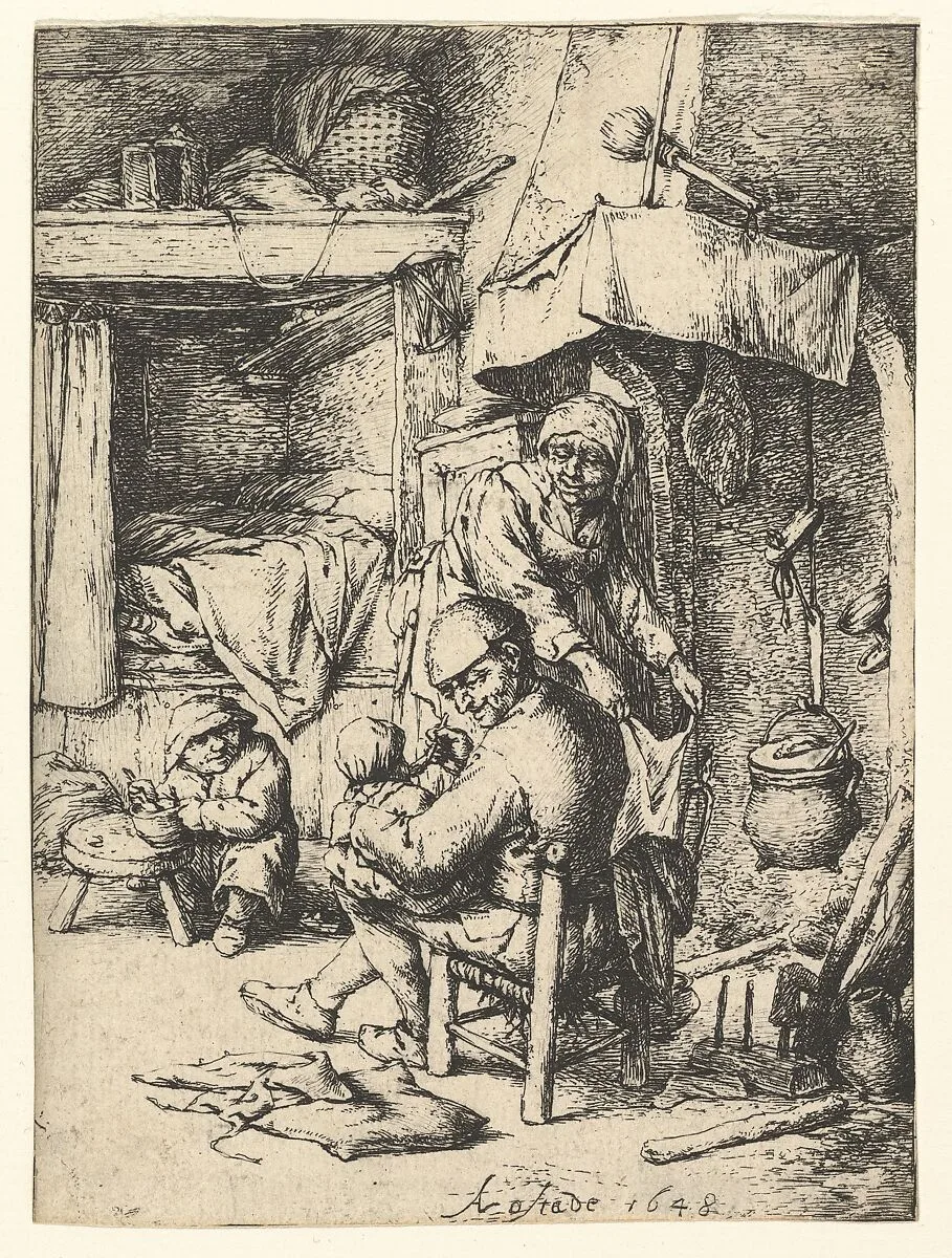 The Pater Familias — Adriaen van Ostade