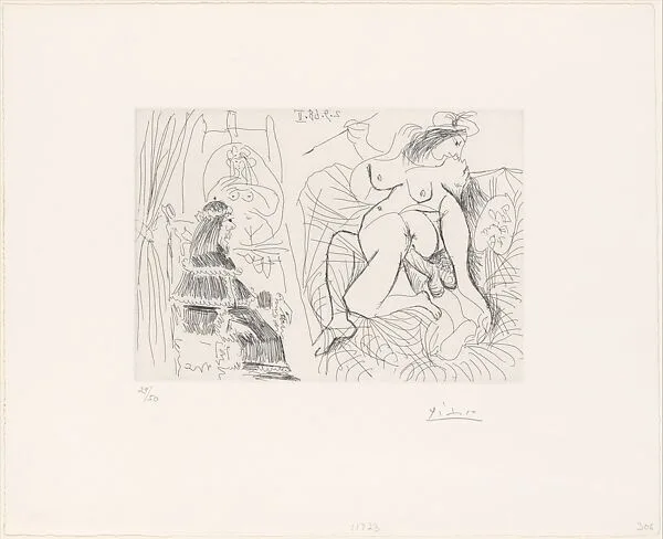 Raphael and the Fornarina XI, from 347 Suite — Pablo Picasso|Aldo and Piero Crommelynck|Galerie Louise Leiris