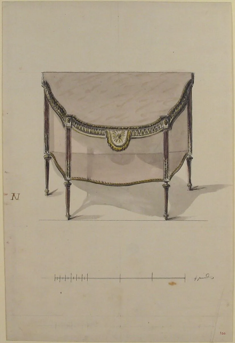 Design for a Console Table — Anonymous, French, 18th century