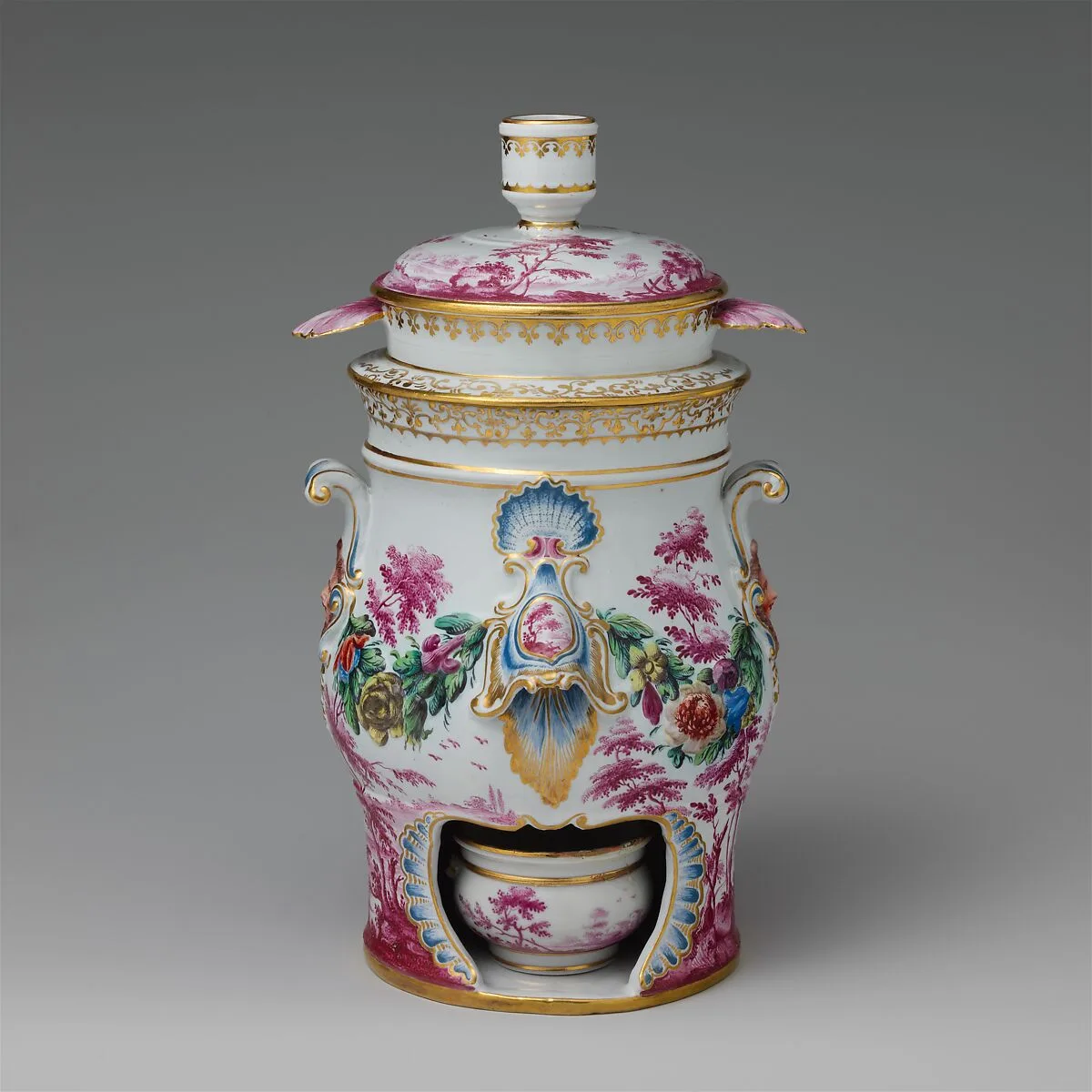 Barrel-shaped réchaud — Doccia Porcelain Manufactory