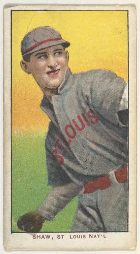 Shaw, St. Louis, National League, from the White Border series (T206) for the American Tobacco Company