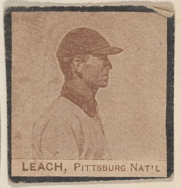 Leach, Pittsburg Nat'l from the Jay S. Meyer Base Ball Snap Shots candy series (W555) — Jay S. Meyer Confectioners, Philadelphia