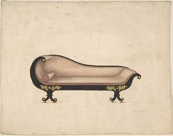Design for a Sofa on Casters — Gillows