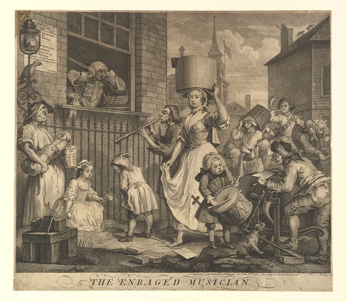 The Enraged Musician — William Hogarth