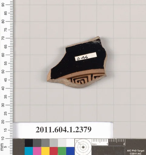 Terracotta fragment of a kylix (drinking cup)