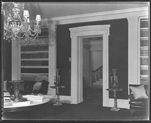[Living Room Interior, Residence of Gifford Cochran, Croton Falls, New York]