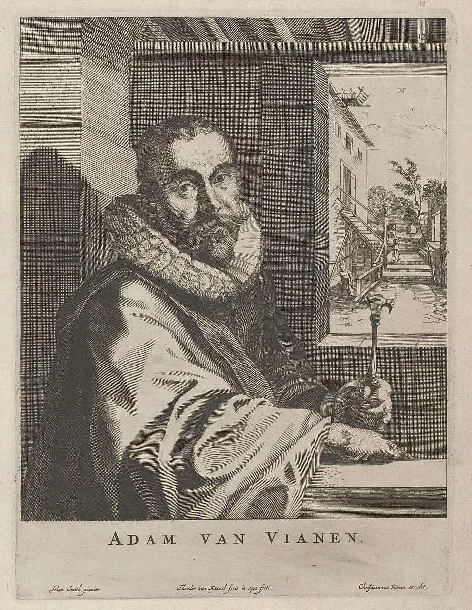 Modelli Artificiosi (...) Parte seconda (Plate 18: Portrait of Adam van Vianen) — Theodor van Kessel|Christiaen van Vianen|John Smith