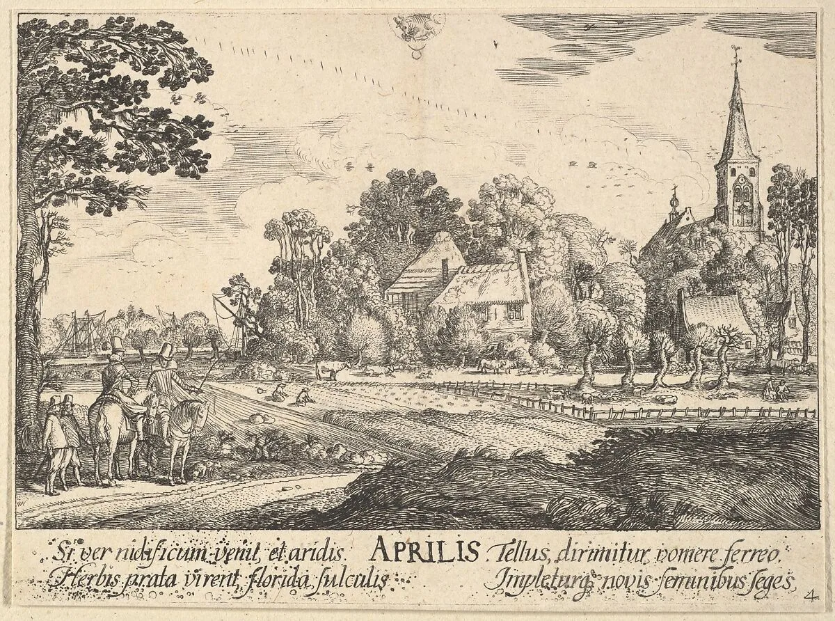 April (Aprills) — Jan van de Velde II|Wenceslaus Hollar