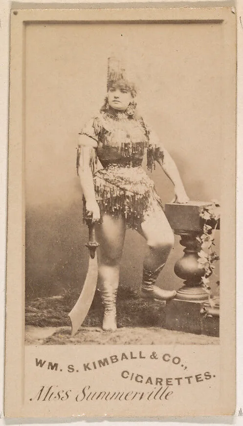 Miss Summerville, from the Actresses series (N203) issued by Wm. S. Kimball & Co. — William S. Kimball & Company
