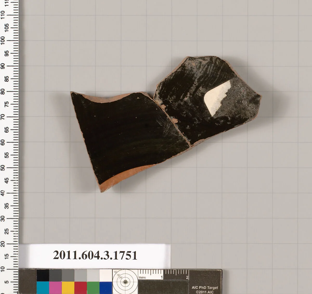 Terracotta fragment of a kylix: Band or lip cup (drinking cup) — Unknown