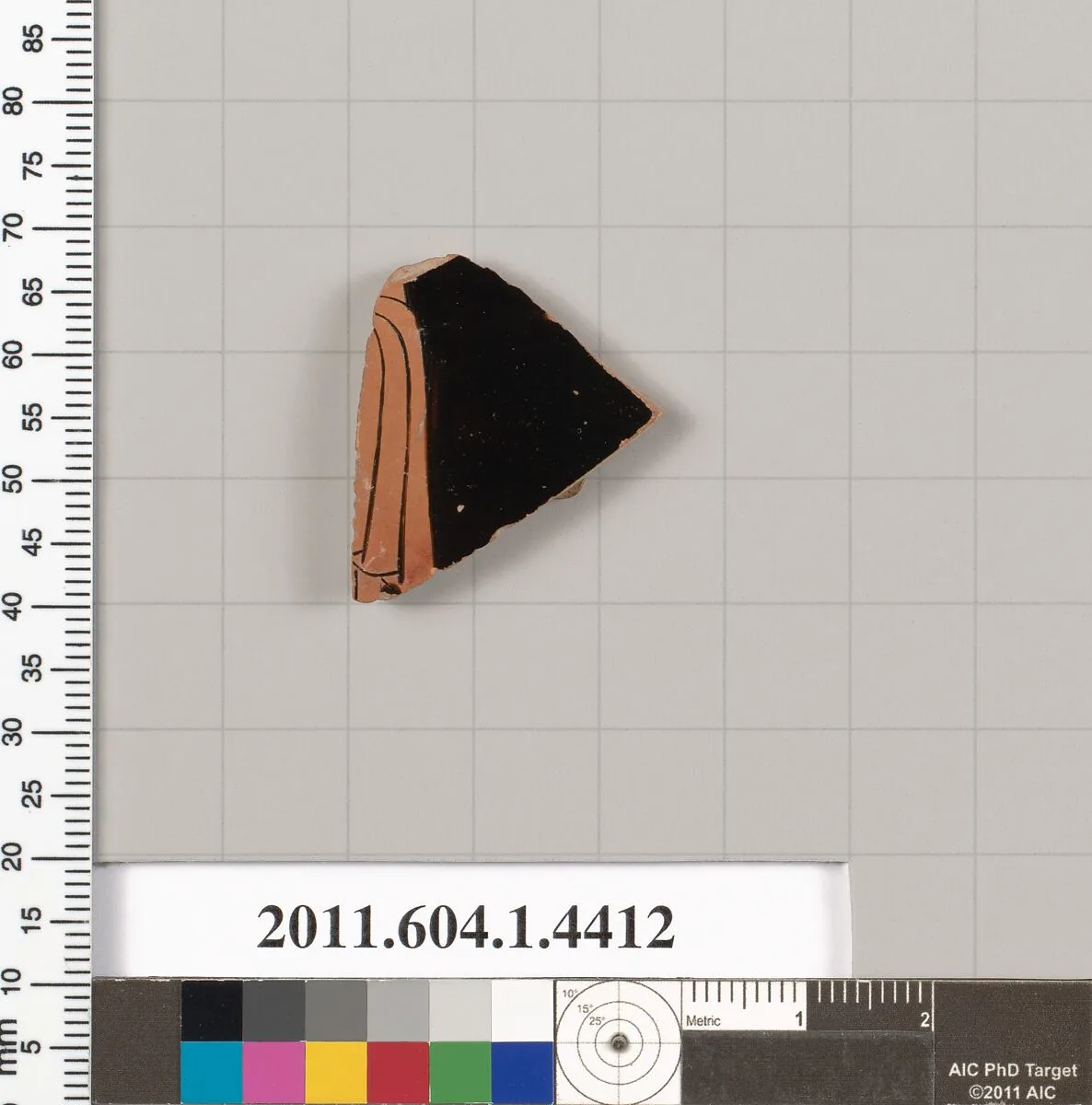 Terracotta fragment of a kylix (drinking cup) — Unknown