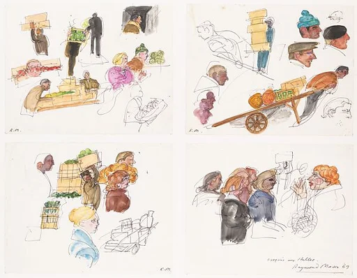 Sketches at les Halles