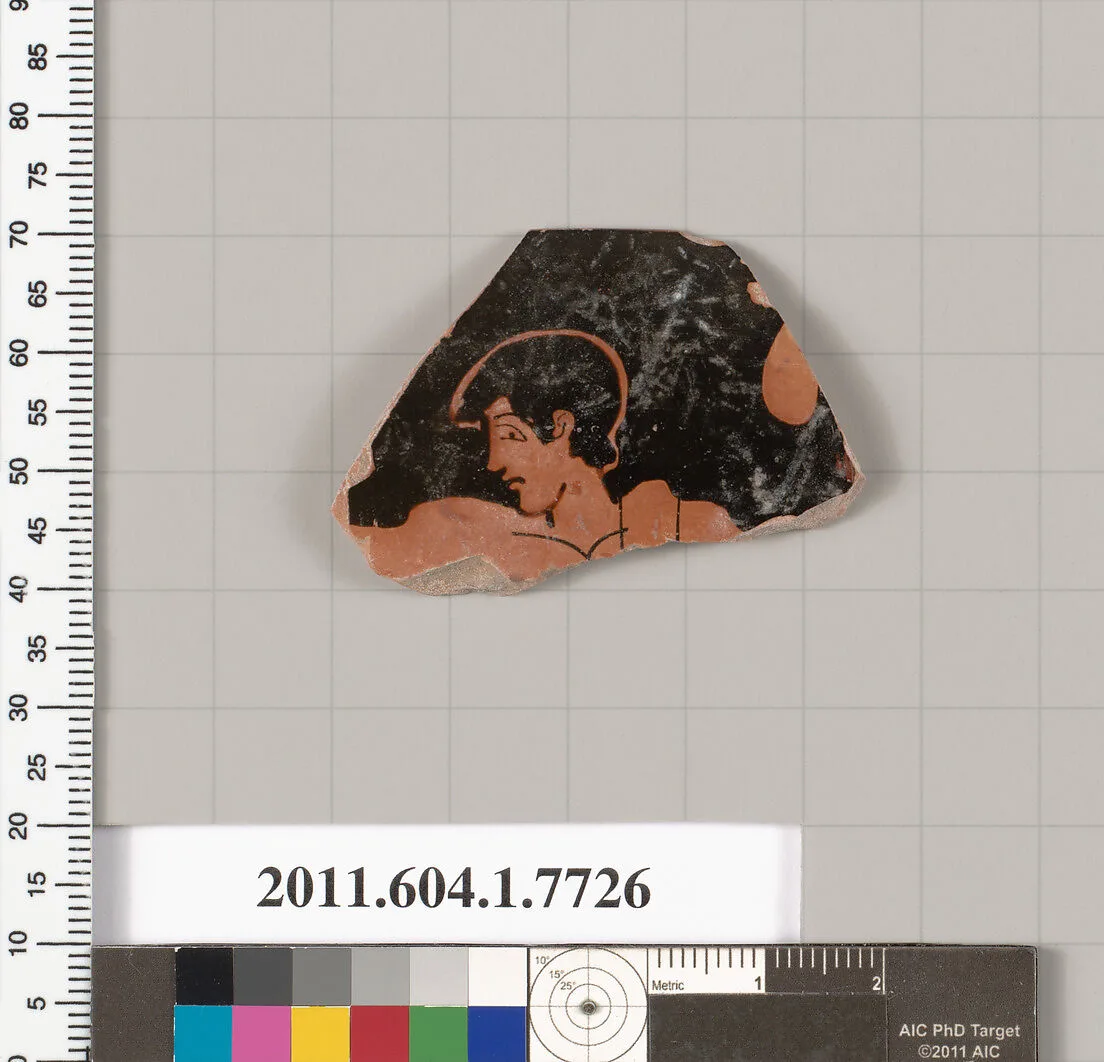 Terracotta rim fragment of a kylix (drinking cup) — Unknown