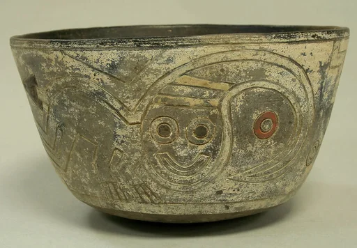 Incised Bowl with Figures