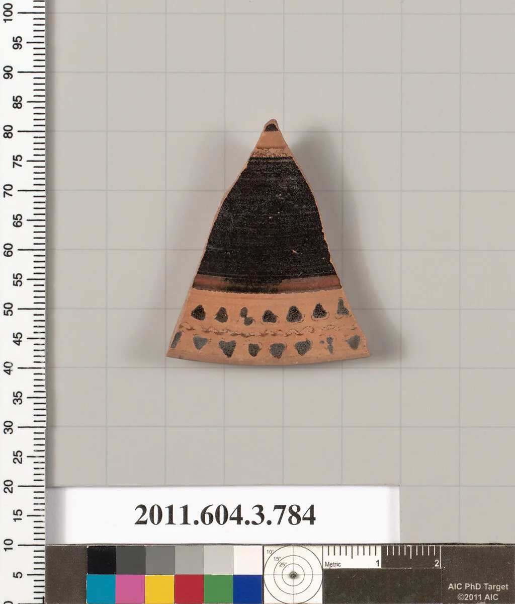 Terracotta fragment of a lid — Unknown