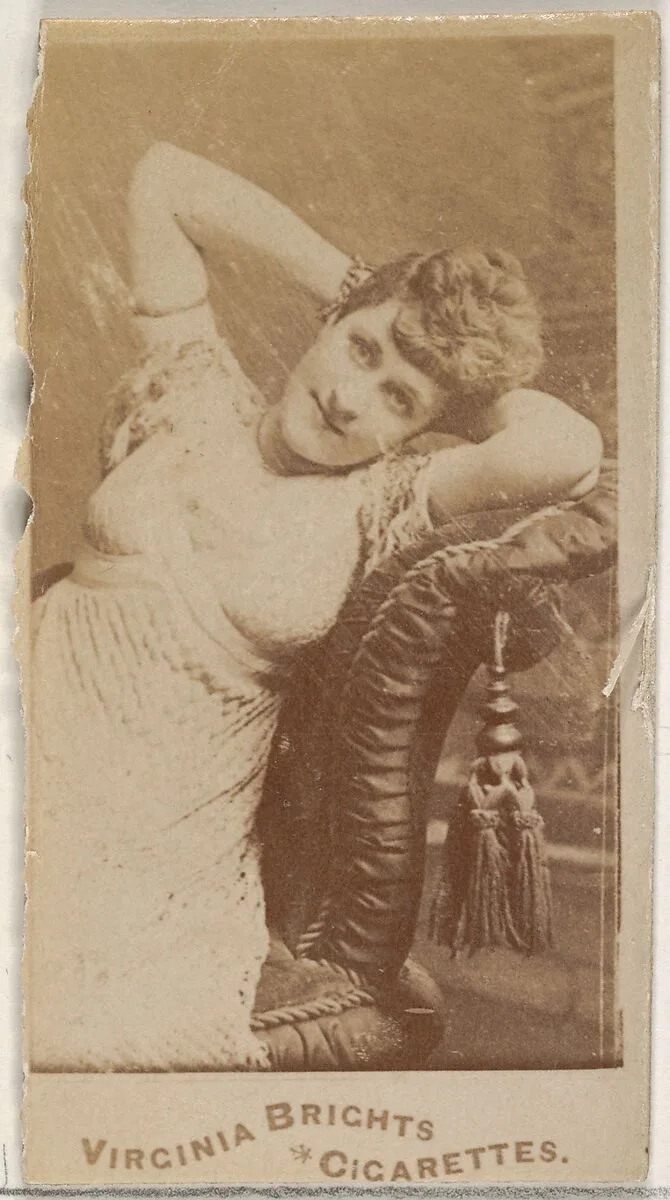 From the Actors and Actresses series (N45, Type 5) for Virginia Brights Cigarettes — Allen & Ginter
