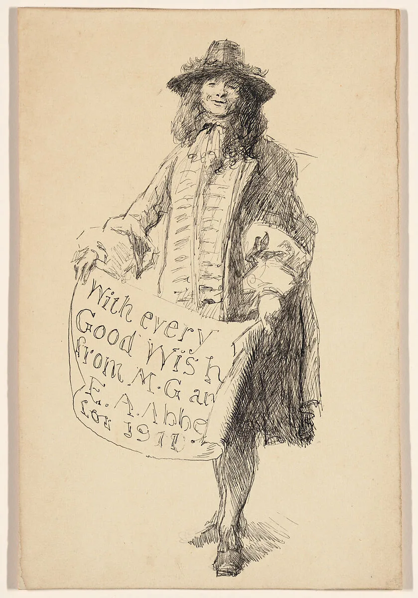 Man Holding a Scroll — Edwin Austin Abbey