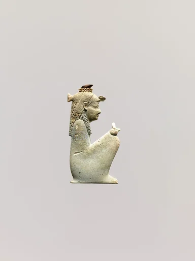 Inlay of a squatting goddess, probably Hathor
