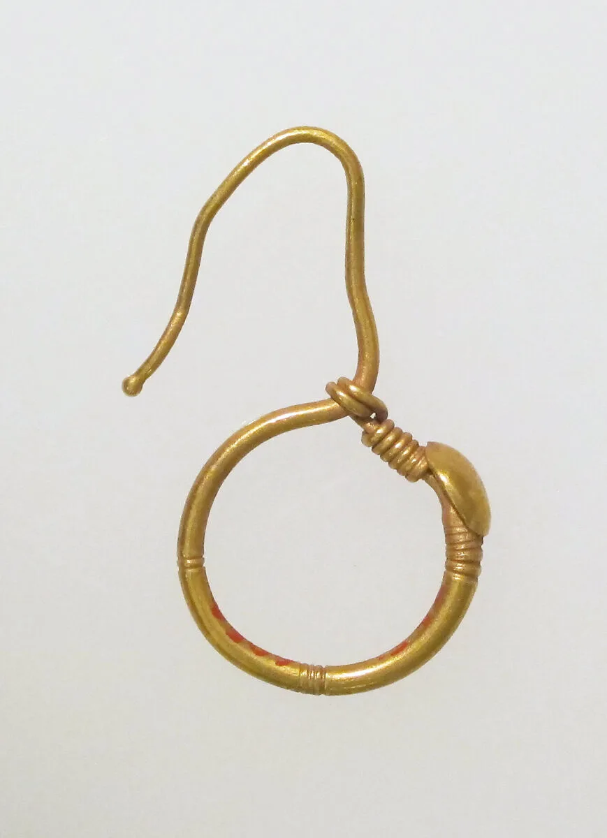 Earring, delta-shaped — Unknown