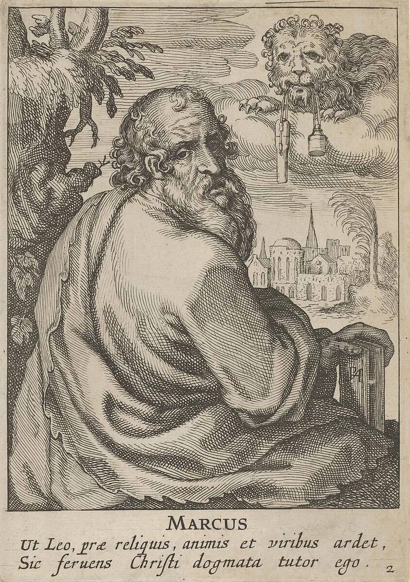 Mark, from The Four Evangelists — Claes Jansz. Visscher|Pieter Feddes van Harlingen