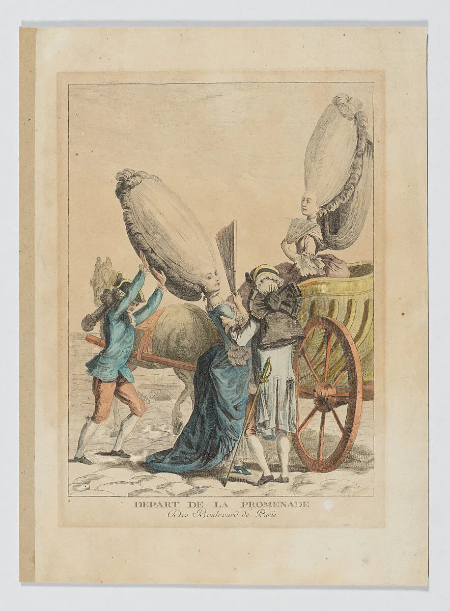 Depart de la Promenade, Des Boulevard de Paris — Anonymous, French, 18th century