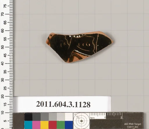 Terracotta fragment of a mastoid (drinking cup with narrow base) or a kyathos (cup-shaped ladle)