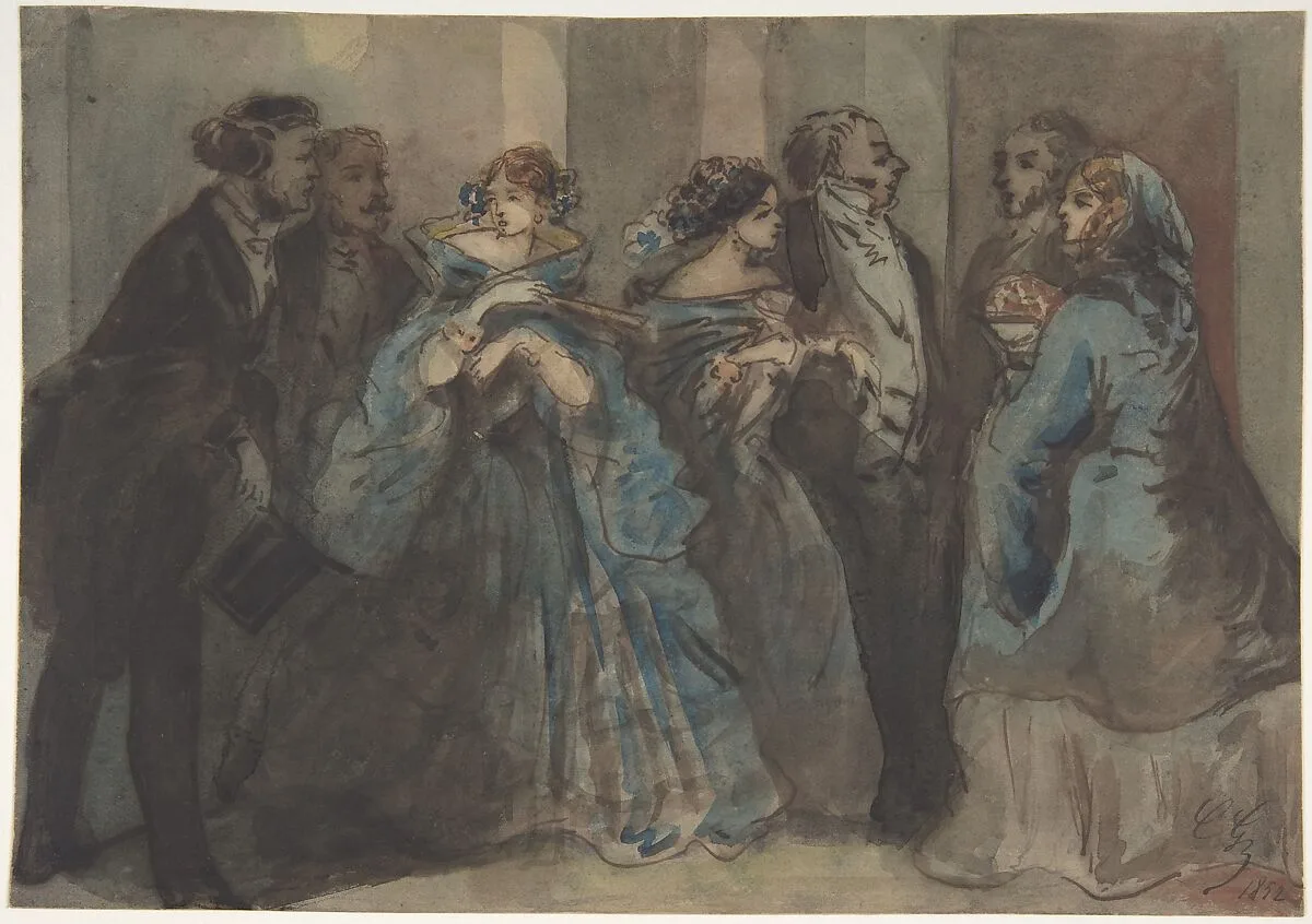 Leaving the Theater — Constantin Guys
