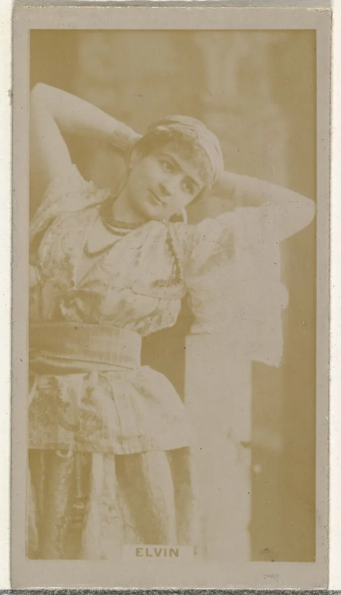 Miss Elvin, from the Actors and Actresses series (N145-8) issued by Duke Sons & Co. to promote Duke Cigarettes — W. Duke, Sons & Co.|American Tobacco Company