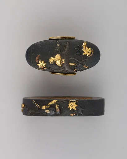 Sword-Hilt Collar and Pommel (Fuchigashira)