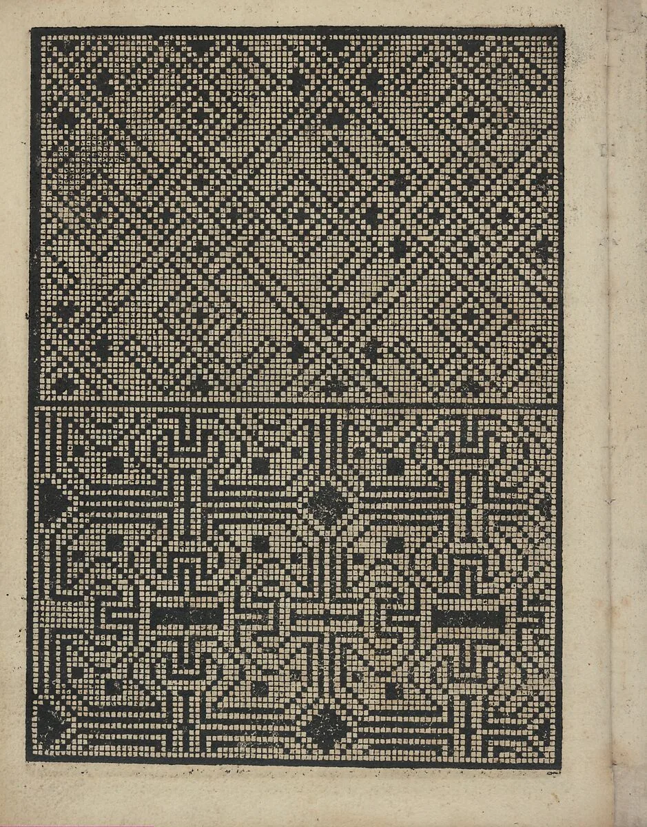Libbretto nouellamete composto per maestro Domenico da Sera...lauorare di ogni sorte di punti, page 15 (verso) — Domenico da Sera