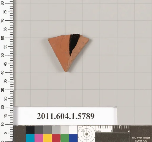 Terracotta fragment of a kylix: eye-cup (drinking cup)