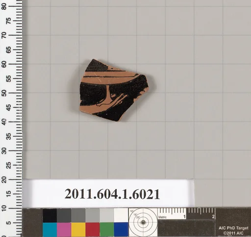 Terracotta fragment of a kylix (drinking cup)