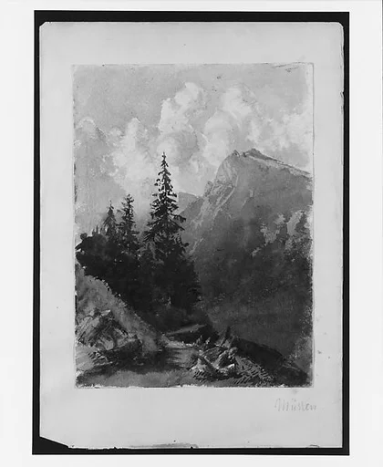 Mountain View, Mürren (from "Splendid Mountain Watercolours" Sketchbook)