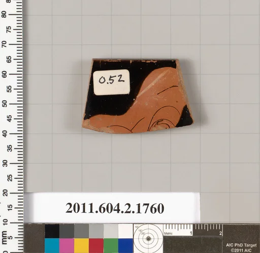Terracotta rim fragment of a skyphos (deep drinking cup)