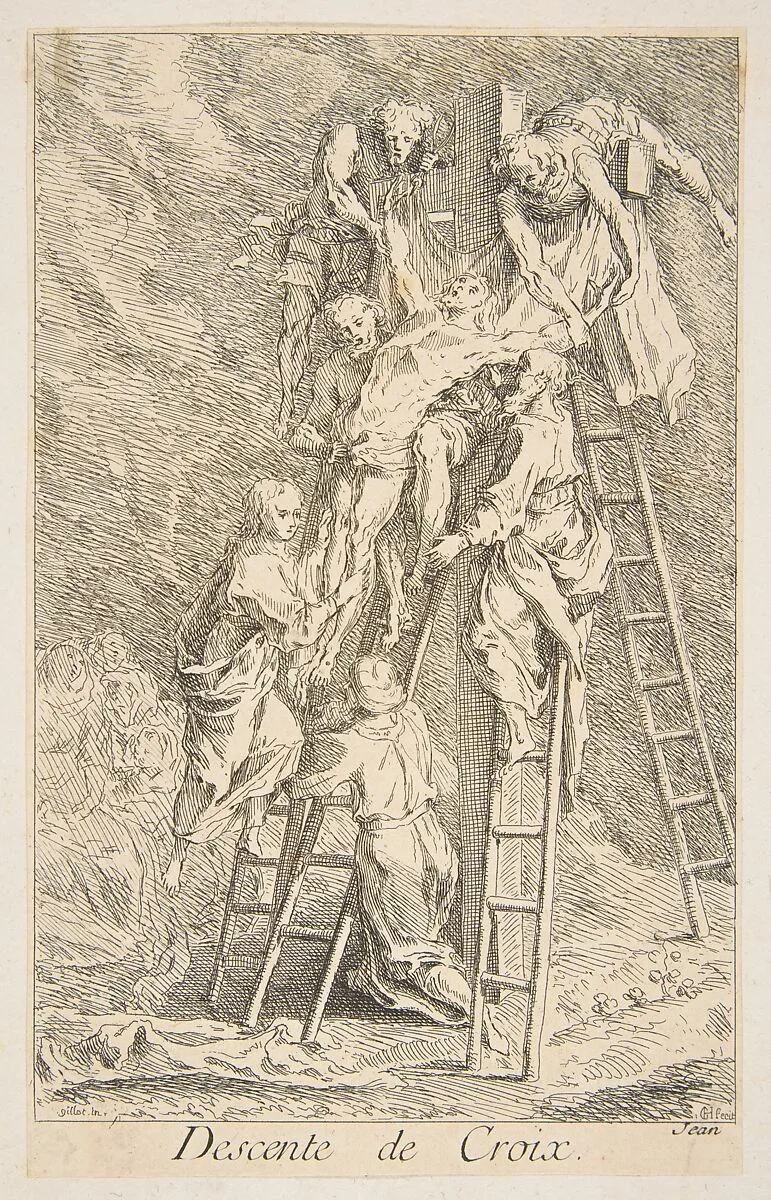 Descent from the Cross — Claude Gillot|Jacques Gabriel Huquier