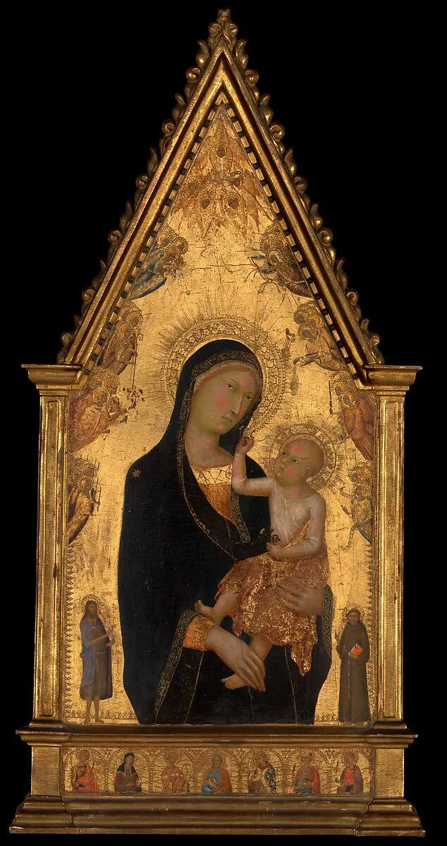 Madonna and Child with Saints and Angels — Lippo Memmi (Filippo di Memmo)