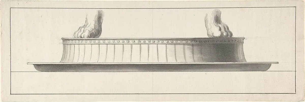 Stand with Two Lion's Feet — Anonymous, Italian, 19th century
