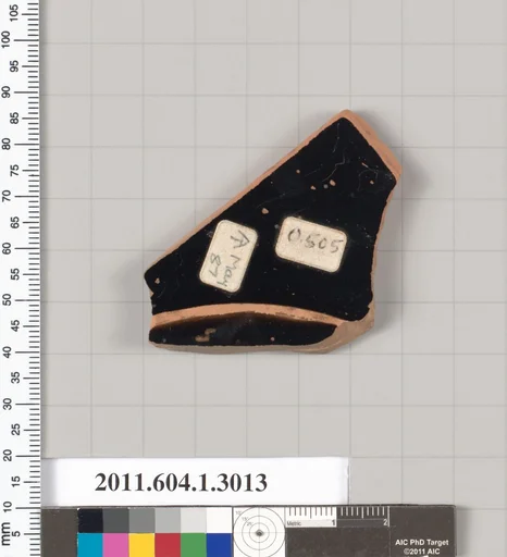 Terracotta fragment of a kylix (drinking cup)