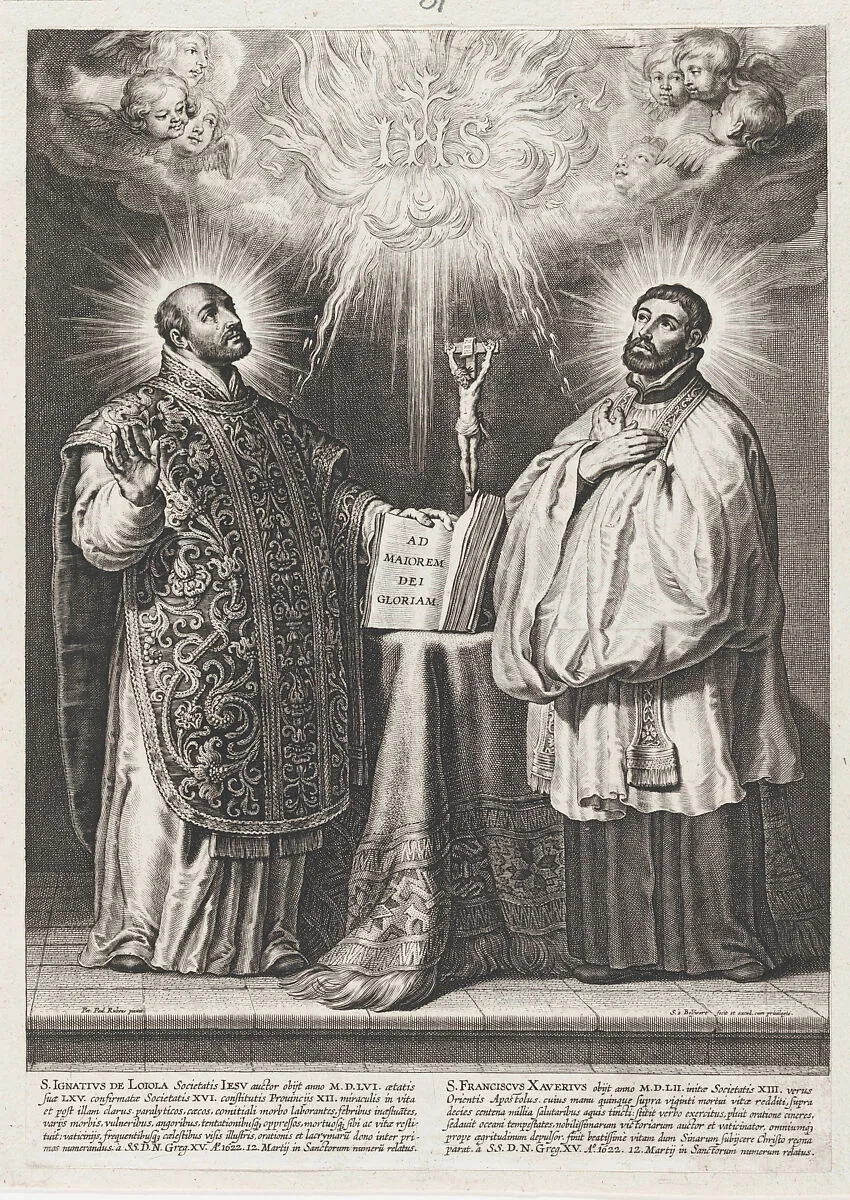 Saint Francis Xavier and Saint Ignatius of Loyola — Schelte Adams à Bolswert|Peter Paul Rubens