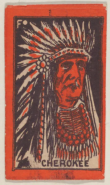 Cherokee, trade card (W500) — Unknown