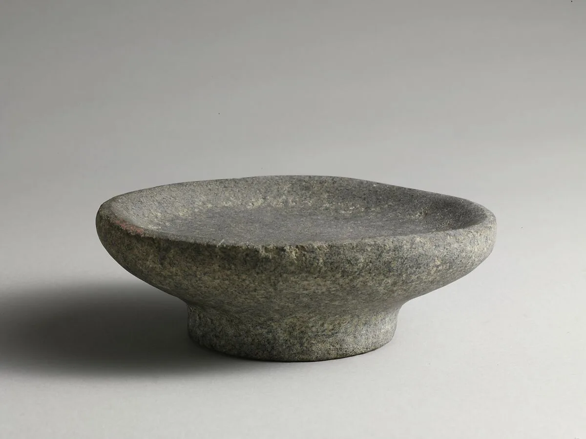 Gabbro mortar or plate — Unknown