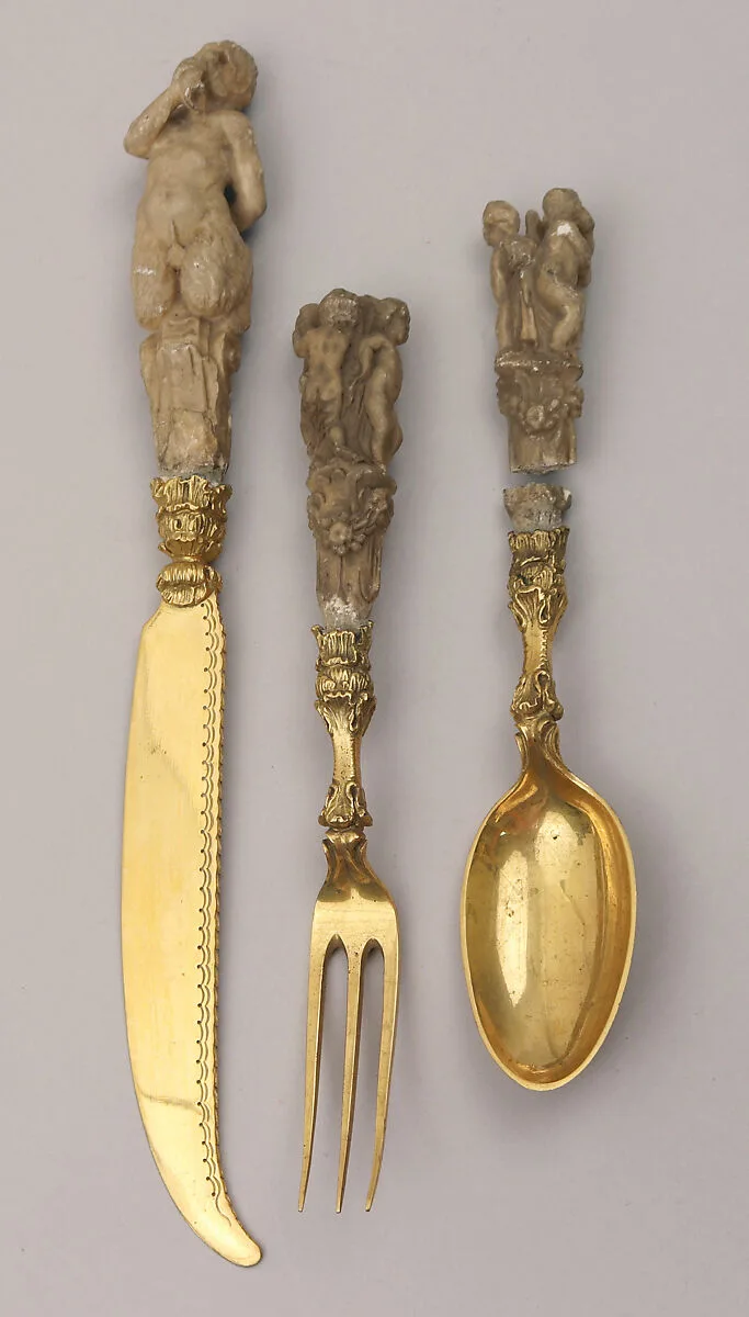 Knife, fork, and spoon — Elkington & Co.