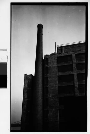 [Factory and Smokestack, Brooklyn Heights, New York City]